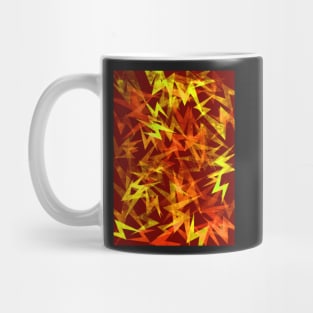 Zig Zag Lightning Bolts in Fall Colors Mug